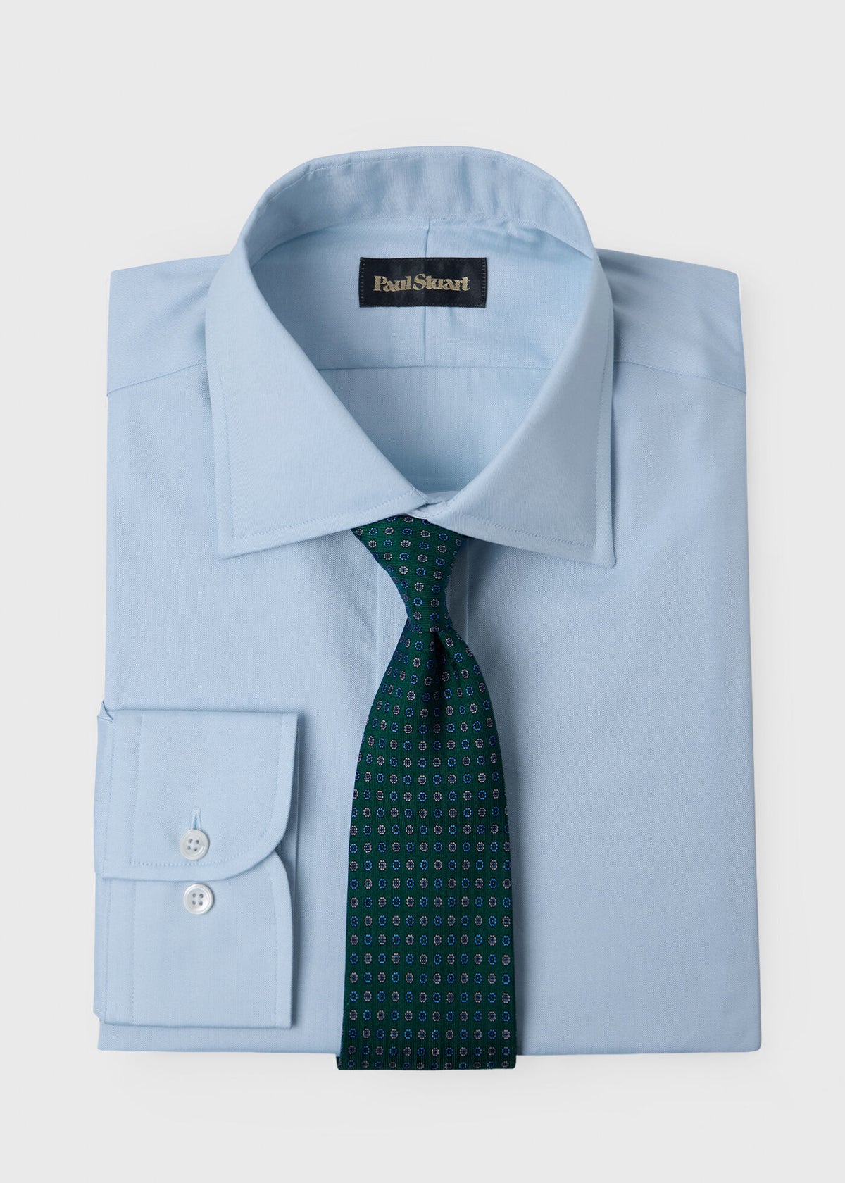 Oxford Spread Collar Dress Shirt Light Blue - Paul Stuart