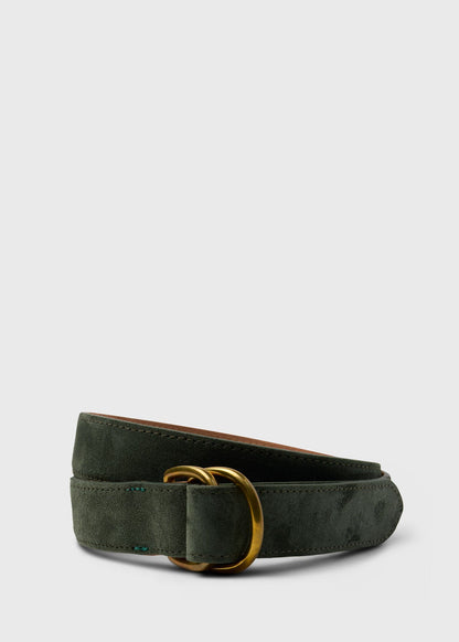 Suede D-Ring Belt Cognac - Paul Stuart
