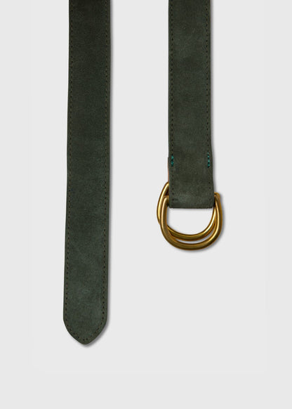 Suede D-Ring Belt Cognac - Paul Stuart