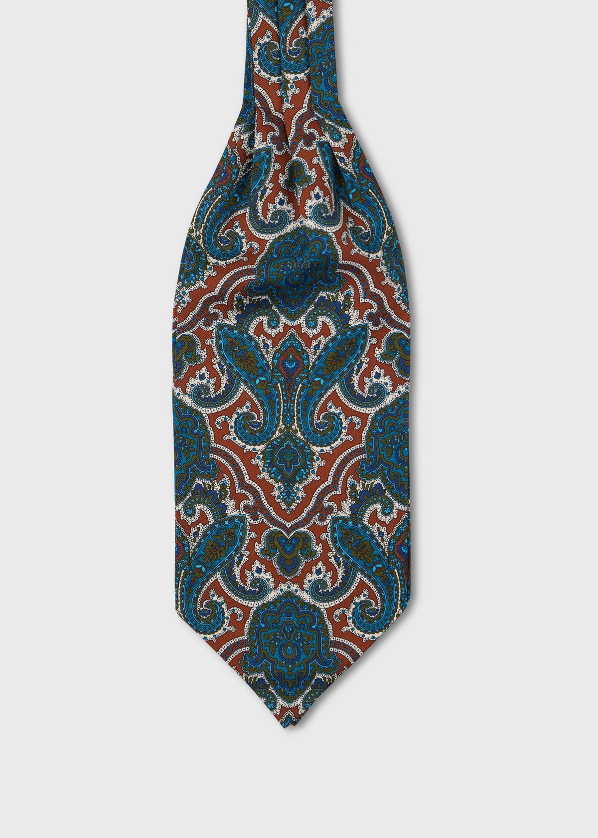 Paisley Silk Ascot Green - Paul Stuart