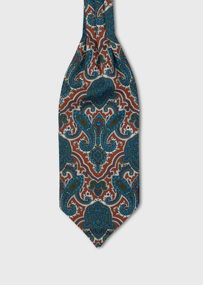 Paisley Silk Ascot Green - Paul Stuart