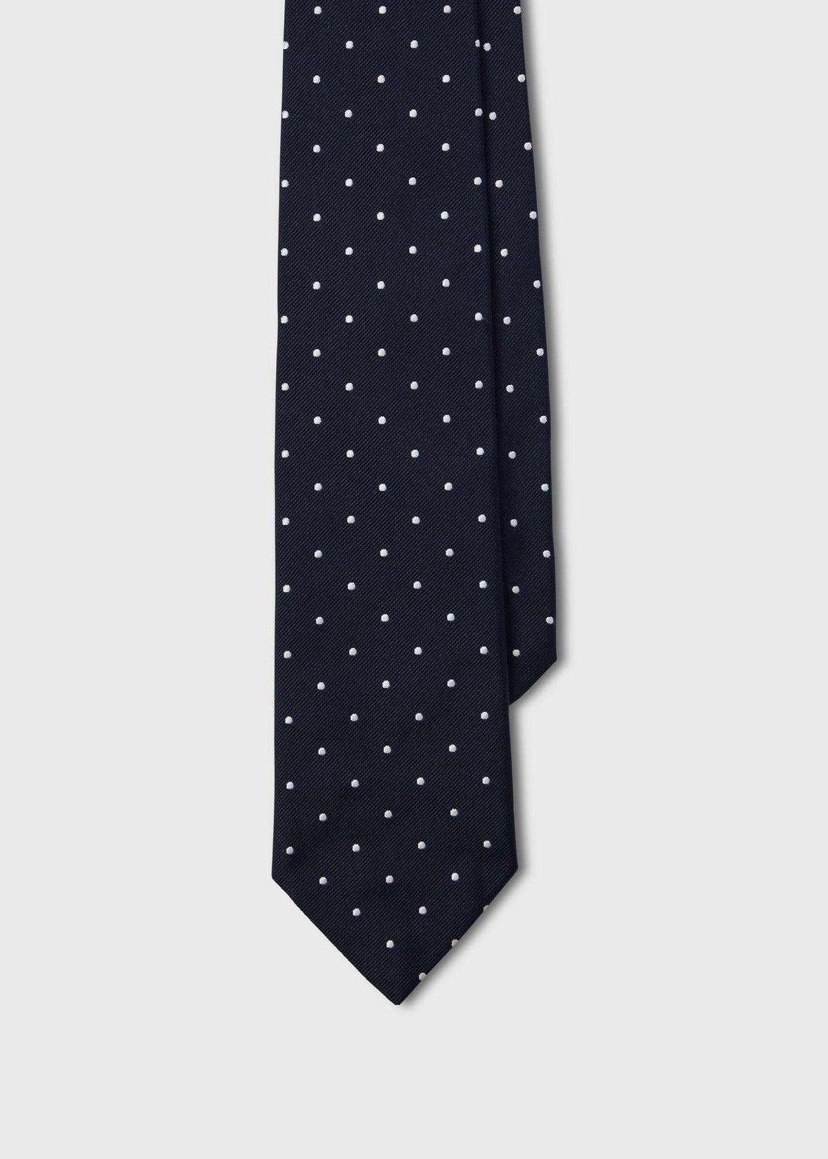 Polka Dot Silk Tie Blue - Paul Stuart