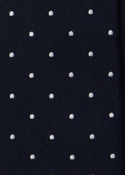 Polka Dot Silk Tie Blue - Paul Stuart