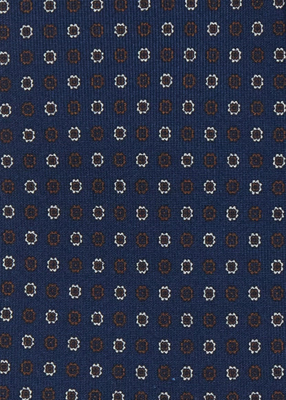 Micro Floral Silk Tie Green - Paul Stuart