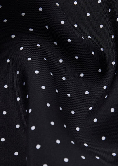 Silk Dot Tuxedo Scarf Black - Paul Stuart
