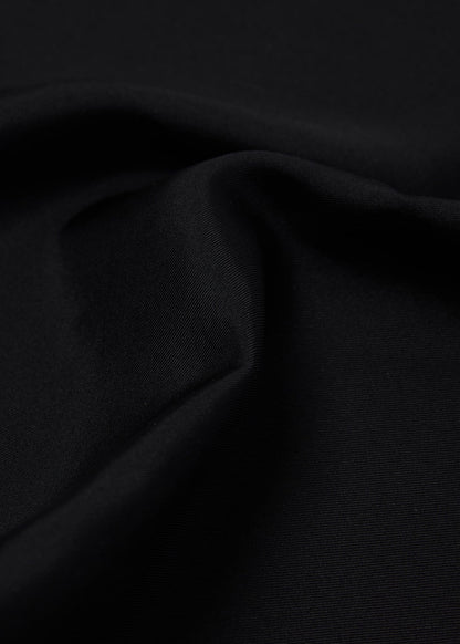 Contrast Border Silk Pocket Square Black/Tan - Paul Stuart