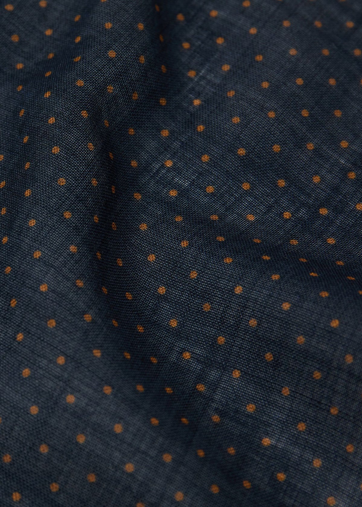 Pindot Wool Pocket Square Brown/Blue - Paul Stuart