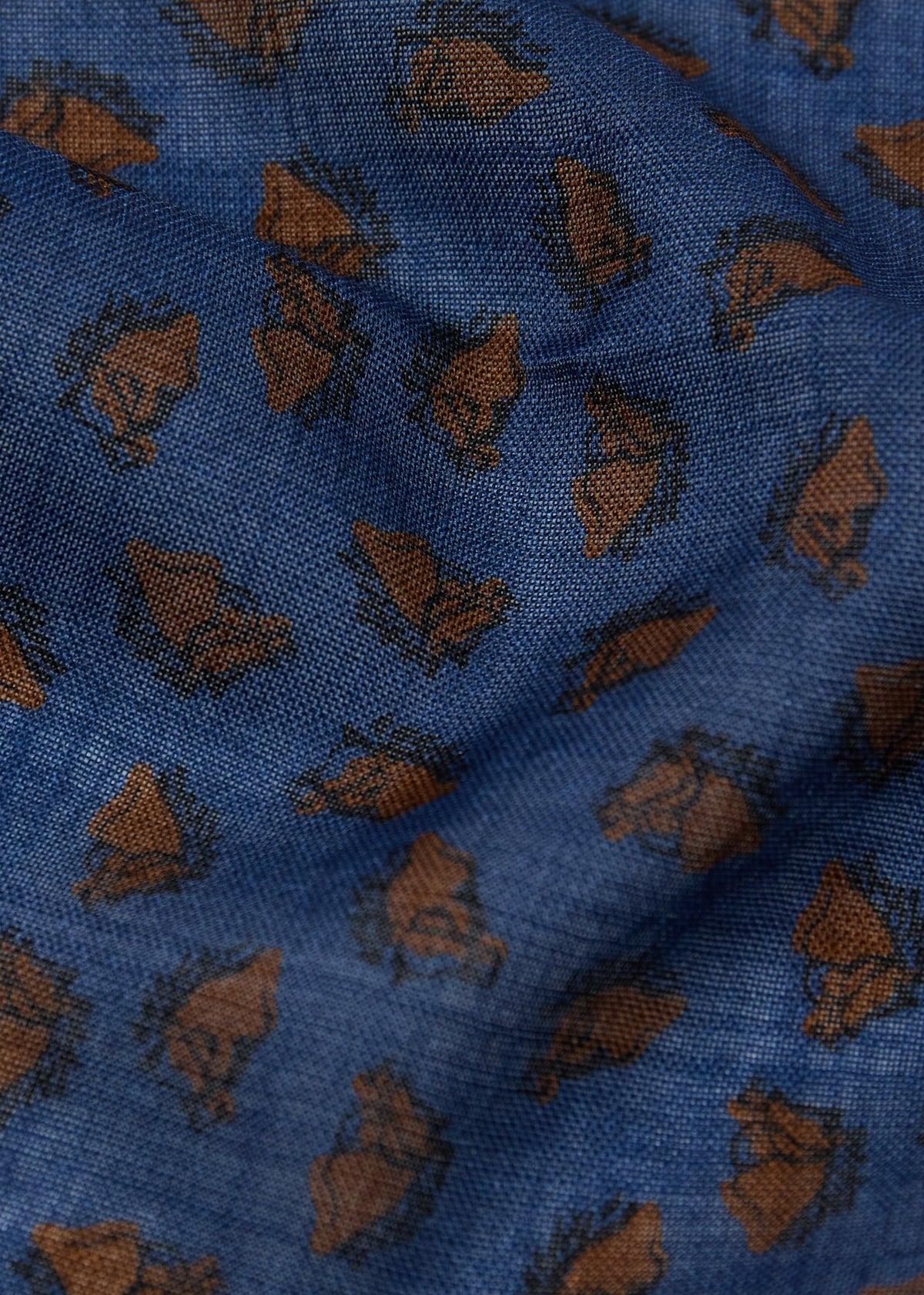 Equestrian Print Wool Pocket Square Green - Paul Stuart