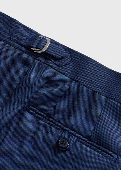 Super 120s Pindot Wool Andrew Suit Blue - Paul Stuart