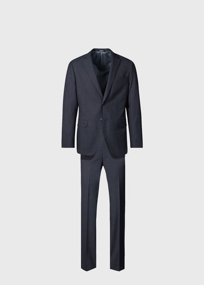 Super 150s Wool Drake Suit Mid Grey - Paul Stuart