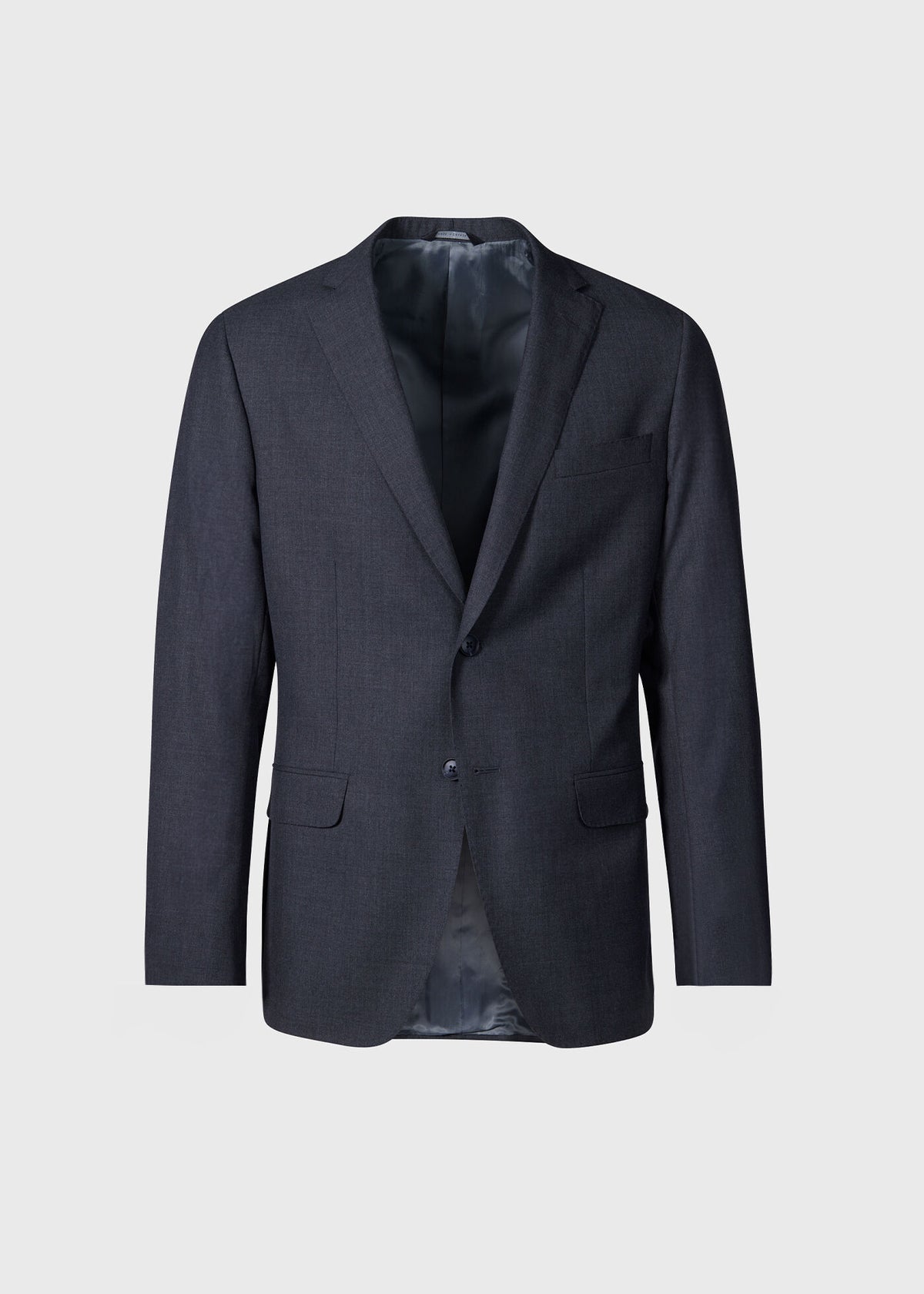 Super 150s Wool Drake Suit Mid Grey - Paul Stuart