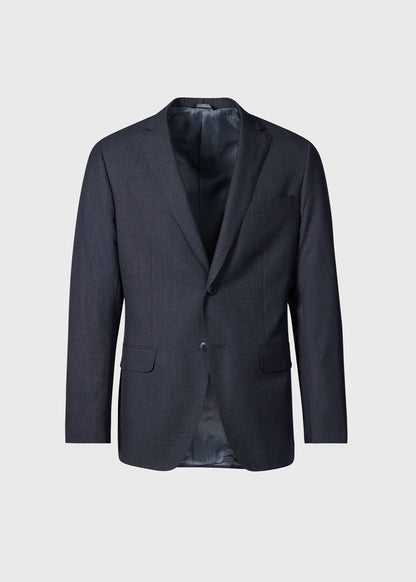 Super 150s Wool Drake Suit Mid Grey - Paul Stuart