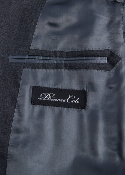 Super 150s Wool Drake Suit Mid Grey - Paul Stuart