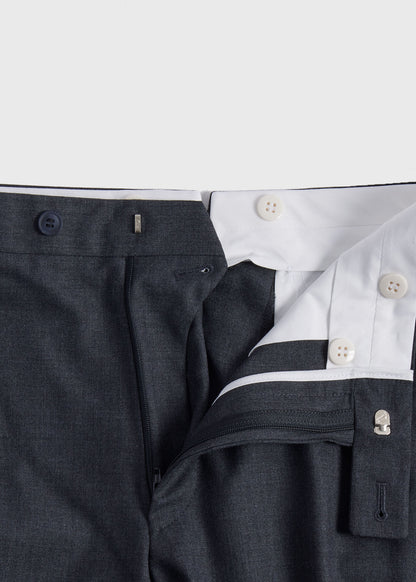 Super 150s Wool Drake Suit Mid Grey - Paul Stuart
