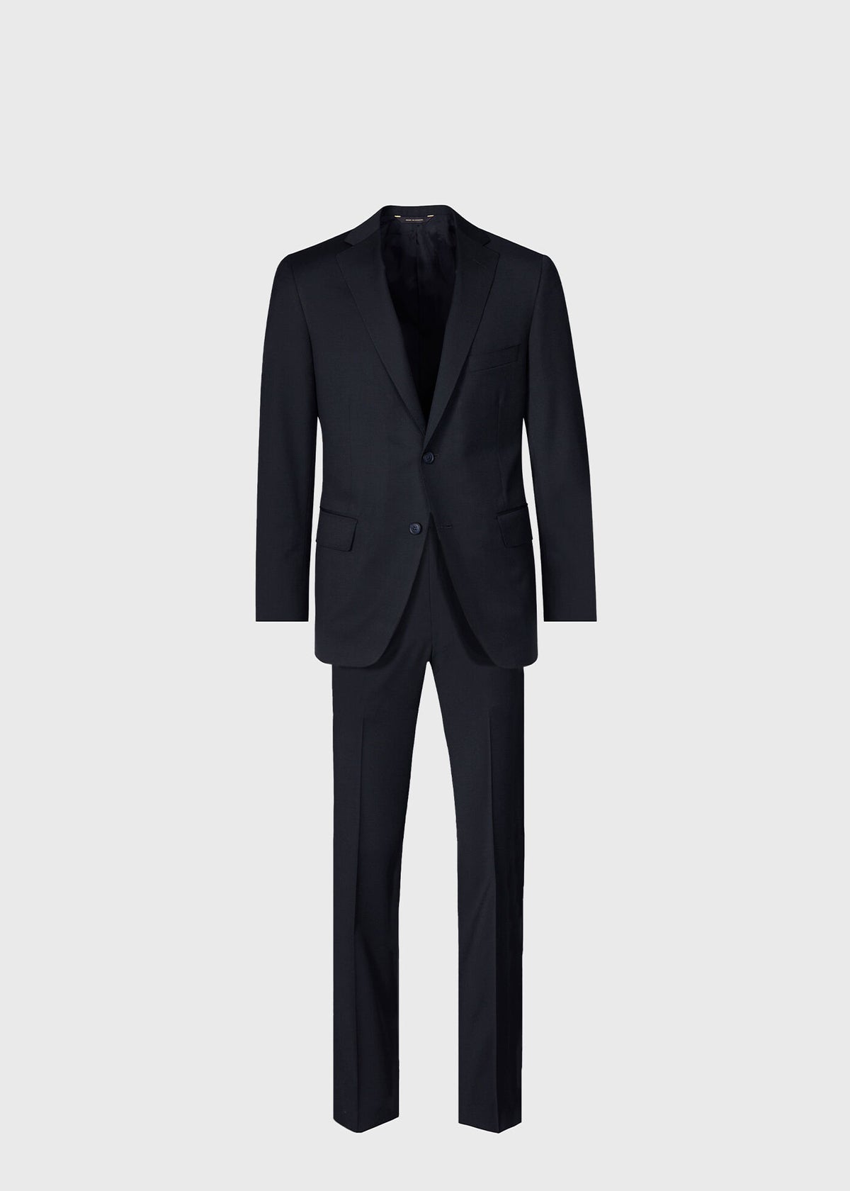Super 110s Wool Suit Black - Paul Stuart