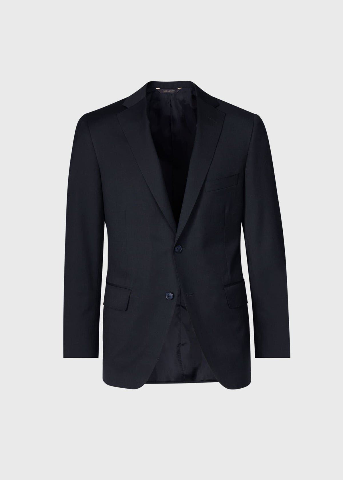 Super 110s Wool Suit Black - Paul Stuart