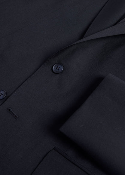 Super 110s Wool Suit Black - Paul Stuart