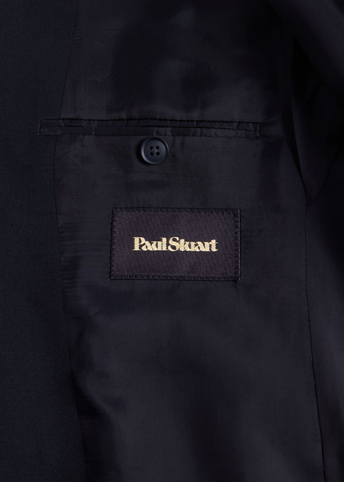 Super 110s Wool Suit Black - Paul Stuart