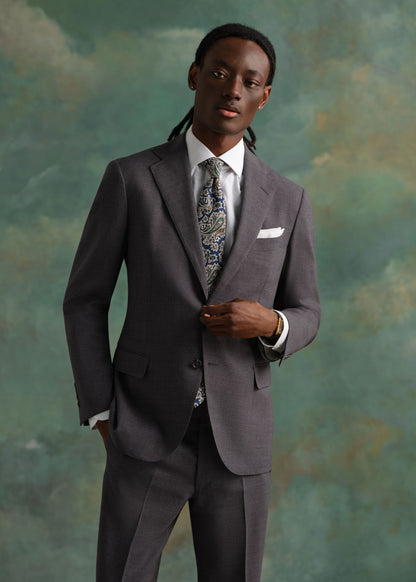 Super 120s Lightweight Summer Suit Light Grey - Paul Stuart