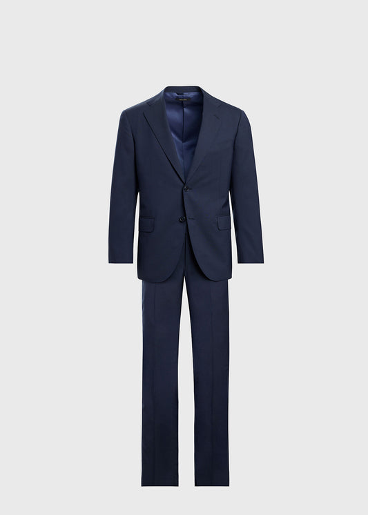 All Year Super 120s Wool Suit Navy - Paul Stuart