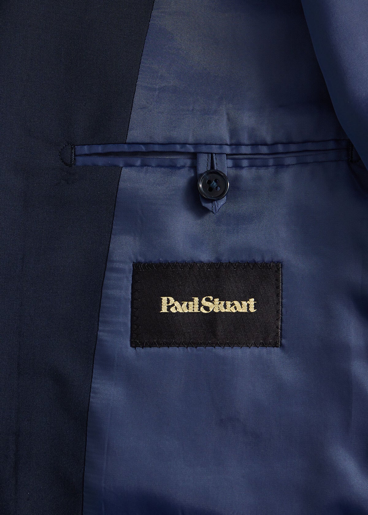 All Year Super 120s Wool Suit Navy - Paul Stuart