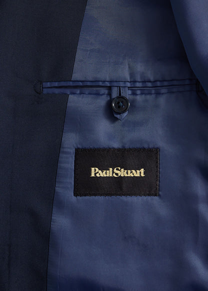 All Year Super 120s Wool Suit Navy - Paul Stuart