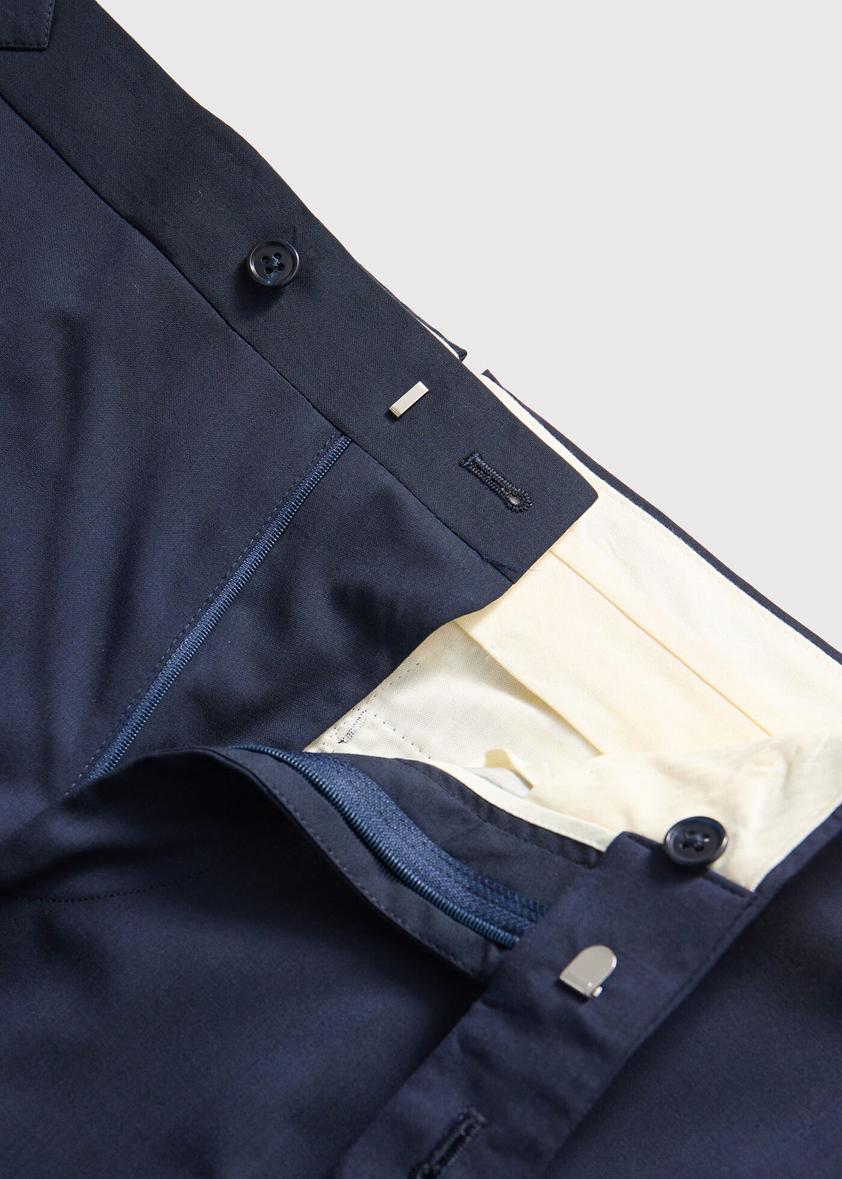 All Year Super 120s Wool Suit Navy - Paul Stuart