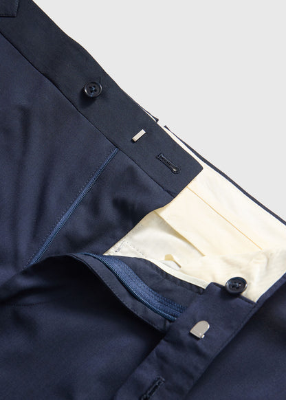 All Year Super 120s Wool Suit Navy - Paul Stuart