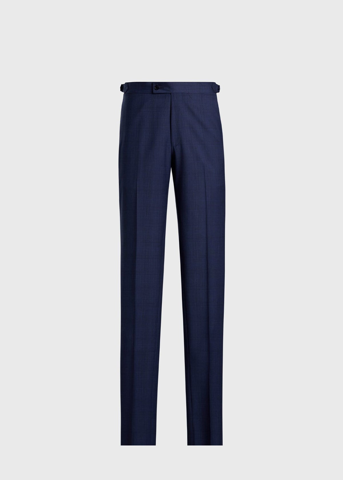 All Year Wool Plaid Suit Mid Blue - Paul Stuart