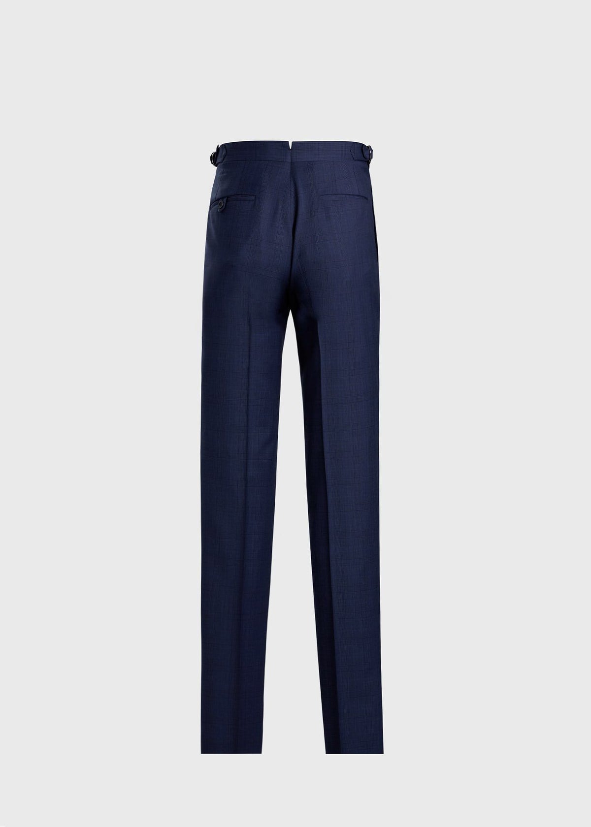 All Year Wool Plaid Suit Mid Blue - Paul Stuart