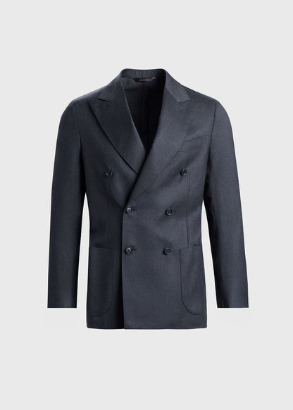 All Year Wool Double Breasted Suit Grey - Paul Stuart