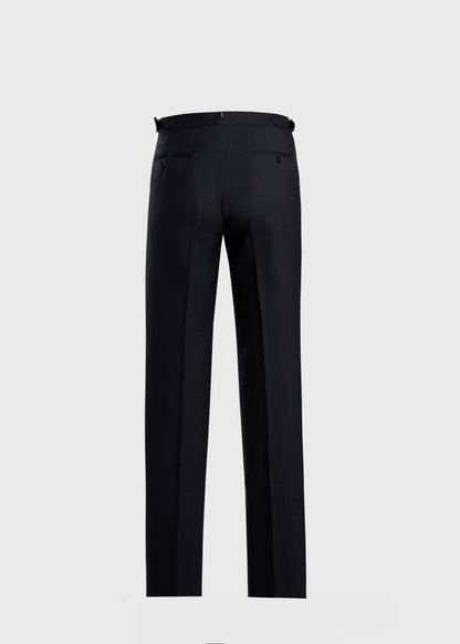 All Year Wool Double Breasted Suit Black - Paul Stuart