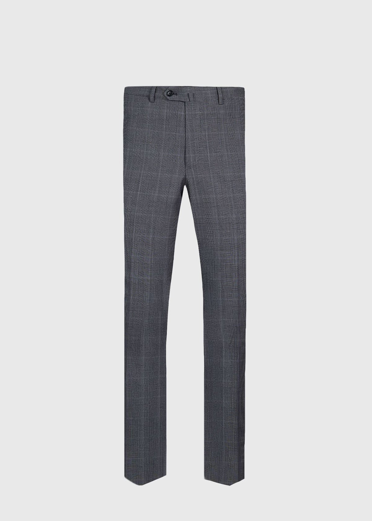 Plaid Super 130s Wool Suit Grey - Paul Stuart