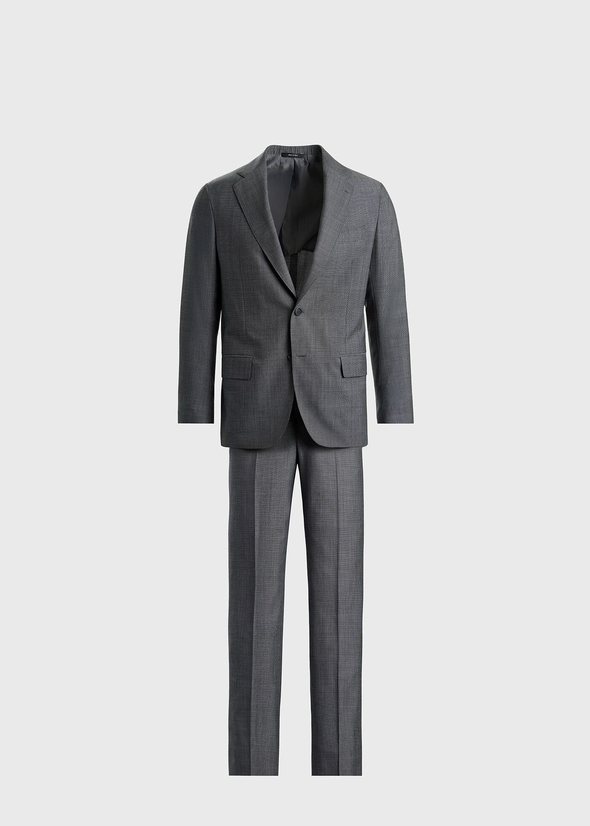 All Year Wool Pindot Suit Grey - Paul Stuart