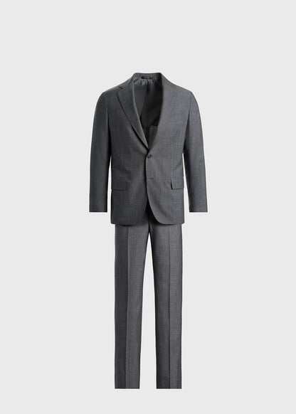 All Year Wool Pindot Suit Grey - Paul Stuart