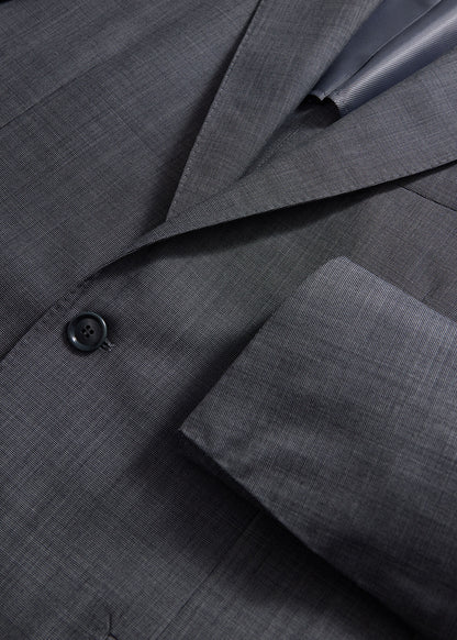 All Year Wool Pindot Suit Grey - Paul Stuart