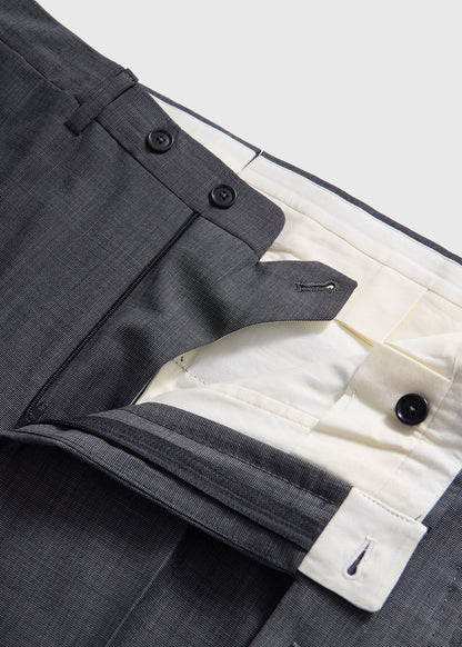 All Year Wool Pindot Suit Grey - Paul Stuart