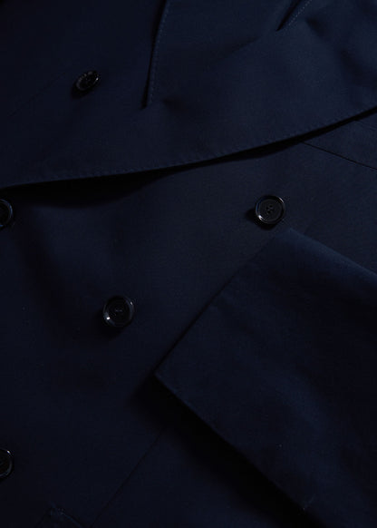 All Year Cotton Double Breasted Suit Navy - Paul Stuart