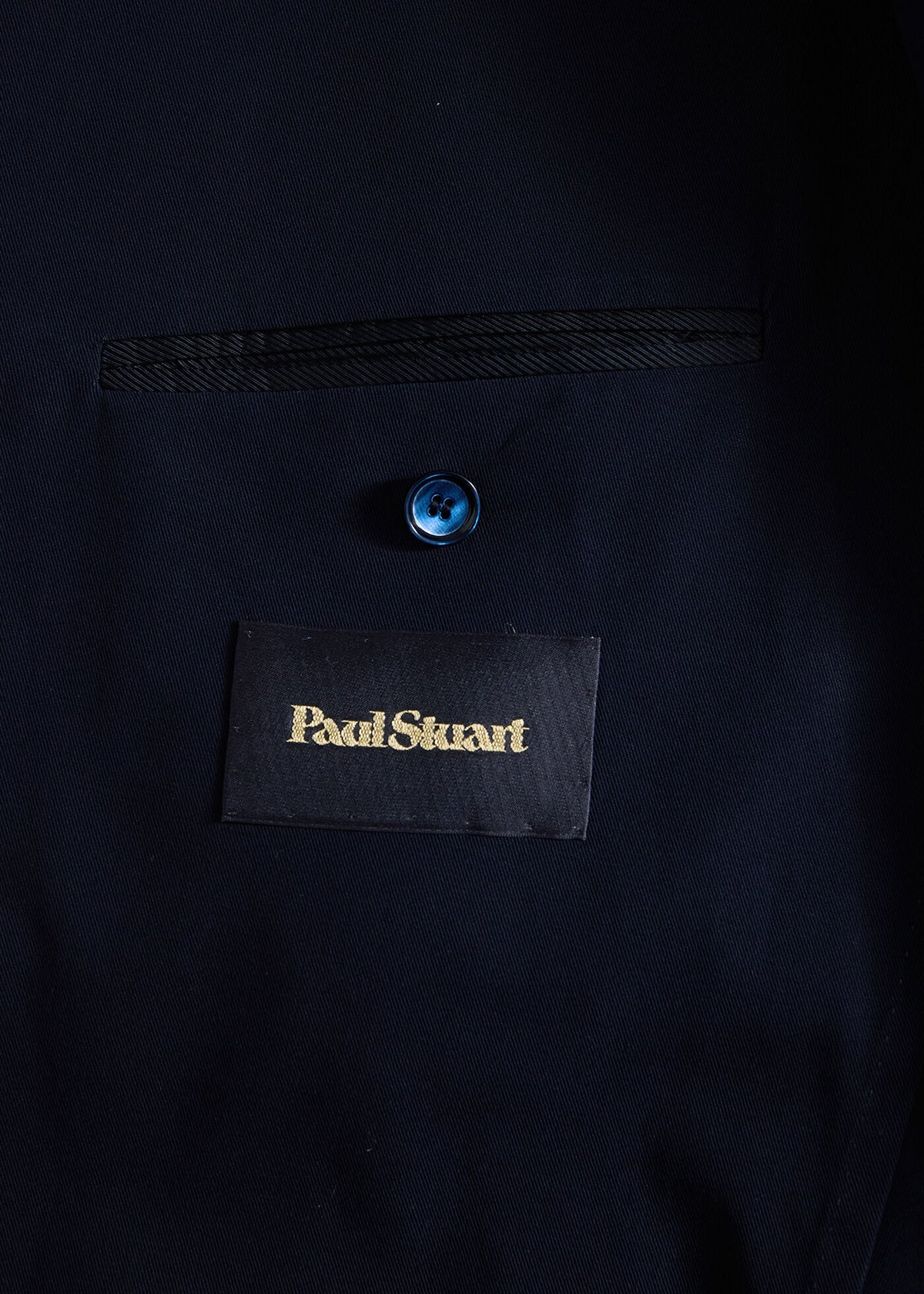 All Year Cotton Double Breasted Suit Navy - Paul Stuart