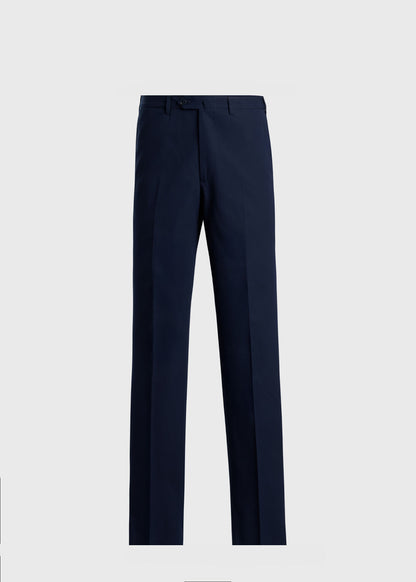 All Year Cotton Double Breasted Suit Navy - Paul Stuart