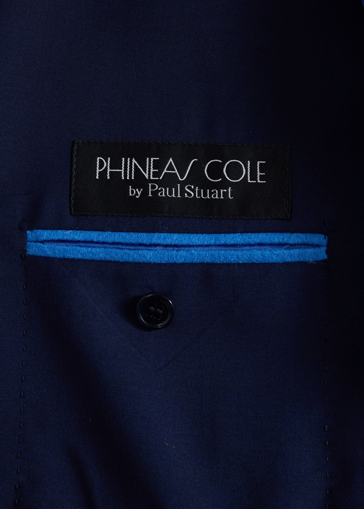Super 130s Wool Double Breasted Suit Navy - Paul Stuart