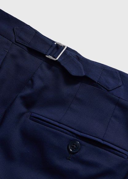 Super 130s Wool Double Breasted Suit Navy - Paul Stuart