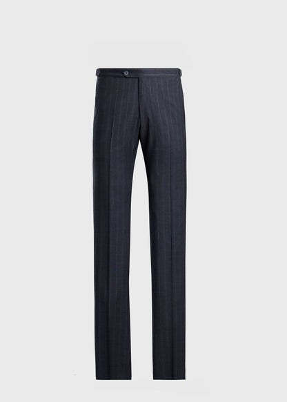 All Year Wool Stripe Suit Grey - Paul Stuart