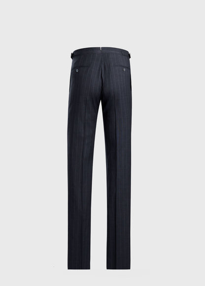 All Year Wool Stripe Suit Grey - Paul Stuart