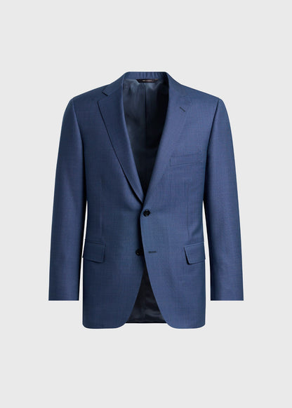 Wool Nailhead Suit Light Blue - Paul Stuart