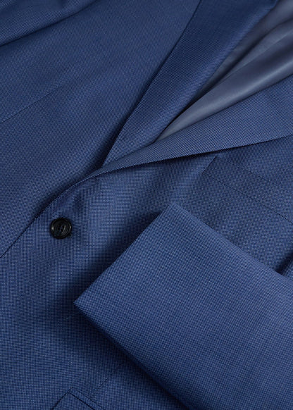 Wool Nailhead Suit Light Blue - Paul Stuart