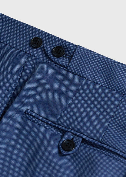 Wool Nailhead Suit Light Blue - Paul Stuart