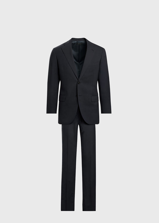 Super 120s Lightweight Wool Suit Charcoal - Paul Stuart