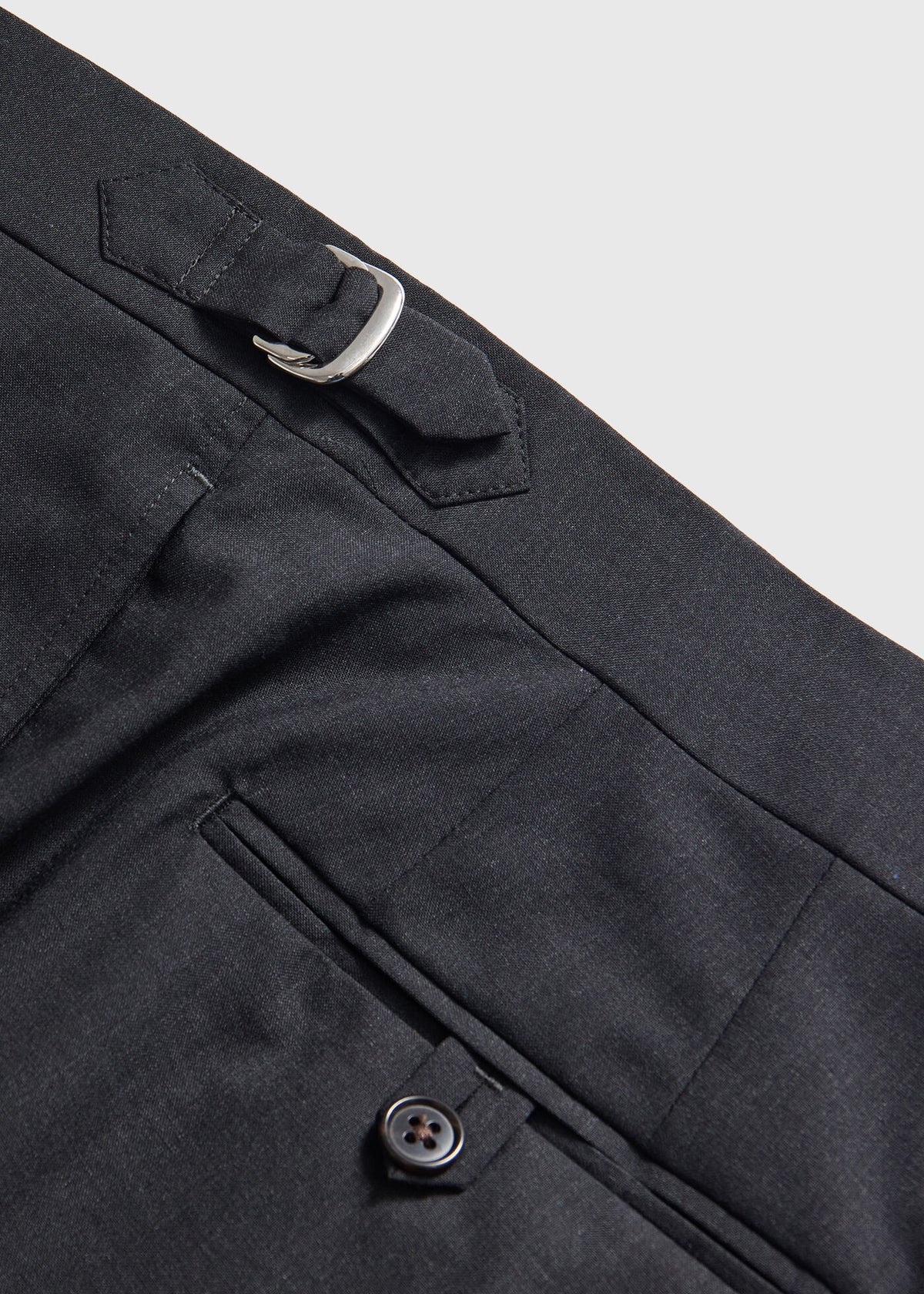 Super 120s Lightweight Wool Suit Charcoal - Paul Stuart
