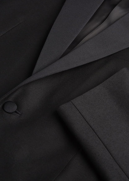 Super 120s Wool Paul Tuxedo Black - Paul Stuart